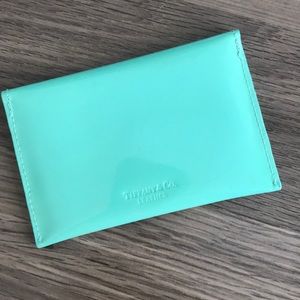 Tiffany patent leather credit card holder